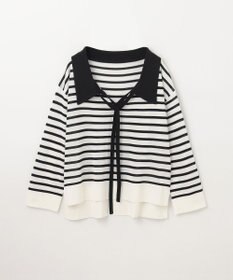 GRACE CONTINENTAL マリンボウタイニット