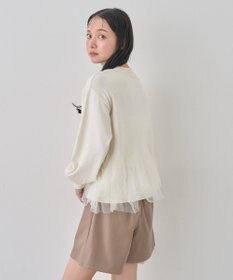 earth music&ecology チュールヘムニットプルオーバー