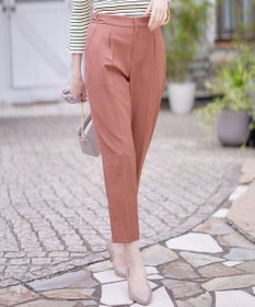 ANY SIS 【洗える】サイドバックルタックテーパード パンツ