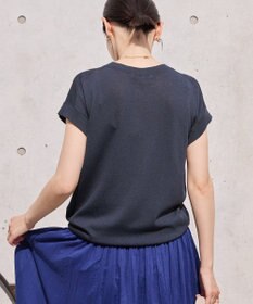 AMERICAN HOLIC 【接触冷感】フレンチスリーブニットプルオーバー