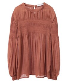 Green Parks マジョリカプリーツブラウス