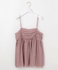 ANY SIS 【洗える】チュールレイヤード キャミソール