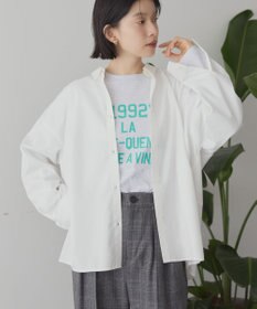 AMERICAN HOLIC イージーケアコクーンバックタックシャツ