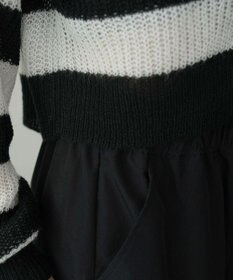 WEGO 【25年秋冬新作】モヘアタッチ2WAYリボンカーデ