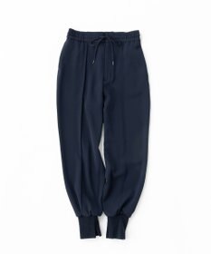 uncrave 【uncrave WHITE】ドレーピーツイル リブパンツ