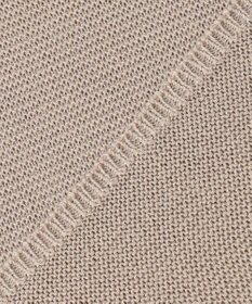 ANY L 【洗濯機可能/アンチピリング/UVケア】アクリルガーターコクーンニット