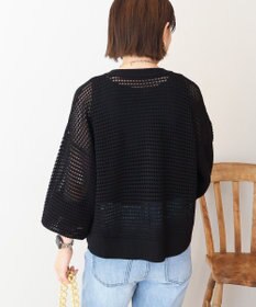 AMERICAN HOLIC 【先行予約】ジップアップメッシュニットカーディガン【WEB限定カラー有り】