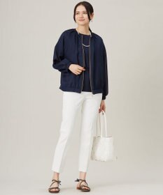 自由区 【洗える】メッシュ ブルゾン