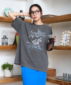 WEGO 【新色追加/ユニセックス着用アイテム/手洗い可/SMLサイズ展開】ピグメントグラフィックT（S）