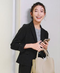 Tiaclasse L 【ダブルクロス・洗える】テーラードジャケット