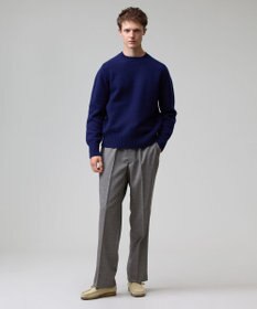 J.PRESS MEN 【J.PRESS ORIGINALS】【UNISEX】Wool Polyester Gunclub Check Piped Stem Nontuck Slacks