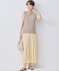 組曲 【WEB限定】ギャザーライトデシン タックスカート