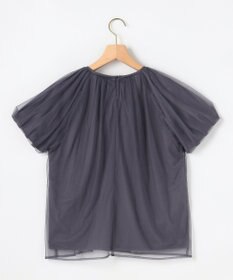 組曲 【先行予約】コットンポンチ チュールレイヤード カットソー