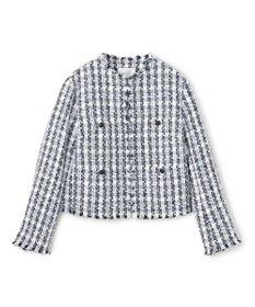 BEIGE， BERYL / ファンシーツイードノーカラージャケット