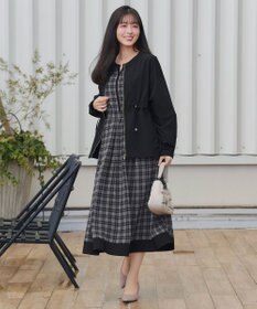 Tiaclasse メモリーノーカラードロストブルゾン