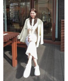 Green Parks フレアニットワンピース