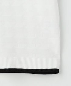 23区GOLF 【MEN】フラッグジャガードニットポロシャツ ストレッチ 半袖