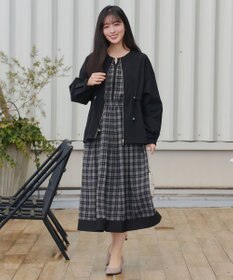 Tiaclasse メモリーノーカラードロストブルゾン