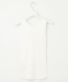 自由区 L 【洗える】リブタンクトップ