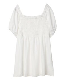 earth music&ecology ２ｗａｙショルダーシャーリングチュニック