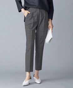 ICB 【新色追加・洗える】 ウールマットウース テーパードパンツ