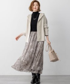 23区 S 【洗える】Erica クレープペイズリープリント スカート