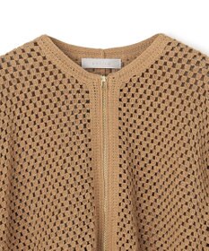 UNFILO クロシェレースニット ZIPカーディガン