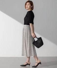 23区 【洗える】シャイニーシアー リブ ニット