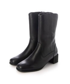 ing <ing>チャンキーヒールショートブーツ