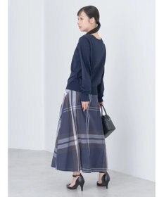 earth music&ecology ＢＩＧチェックフレアスカート