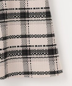 ANY SIS 【洗える】チェックジャガードコンビ ワンピース