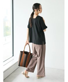 CRAFT STANDARD BOUTIQUE 接触冷感/抗菌防臭/ 前後2WAY半袖スクエアネックTee