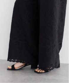YECCA VECCA 刺繍ワイドパンツ