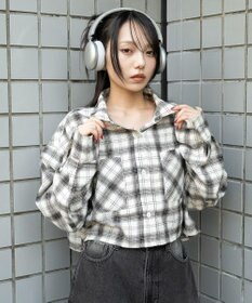 WEGO チェックショートネルシャツ