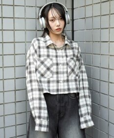 WEGO チェックショートネルシャツ