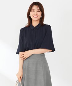 ANY SIS 【洗える】トロミシャツカラー ブラウス