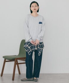 AMERICAN HOLIC ワンポイントサガラ刺繍裏毛プルオーバー