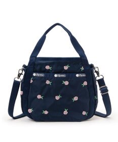 LeSportsac SMALL JENNI/ピンクローズエンブロイダリー