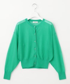 Feroux 【洗える】シアーカラー カーディガン