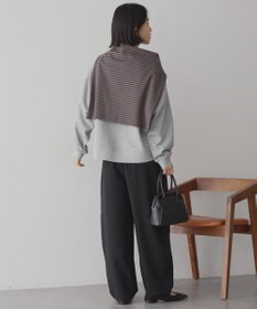 AMERICAN HOLIC 配色ライン裏毛プルオーバー