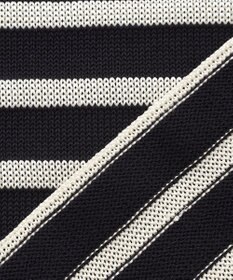 BEIGE， HELIODOR / レーヨンボーダーマリンボタンニット