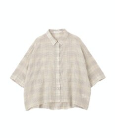 AMERICAN HOLIC シアーチェックショート丈シャツ