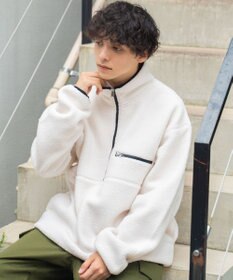 WEGO フリース ハーフZIPプルオーバー