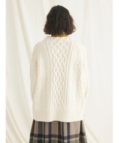 CRAFT STANDARD BOUTIQUE ラグランケーブルニットプルオーバー　