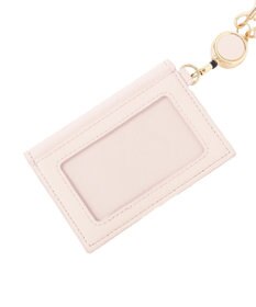 Maison de FLEUR リール付きビジューカードポケットパスケース