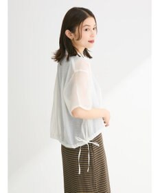 Green Parks シアー裾ドロストシャツ