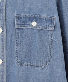 J.PRESS YORK STREET 【WOMEN】デニムロングシャツ ワンピース