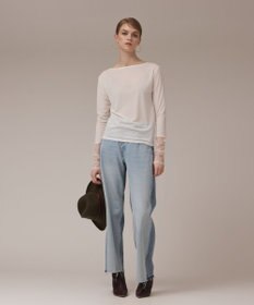 GRACE CONTINENTAL アセテートシアーカットトップ