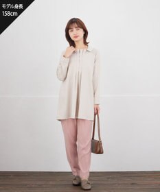 Tiaclasse フロントタックシャツチュニック