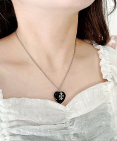WEGO Lクロスハートネックレス
